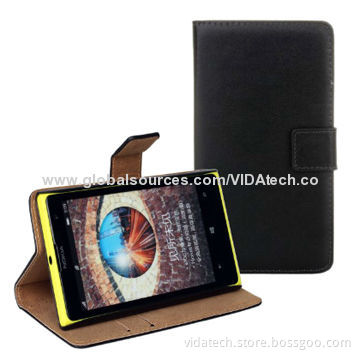 Leather Case with Card Slot and Holder for Nokia Lumia 1020